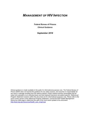 Management of Hiv Infection