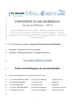 Universite D'aix-Marseille