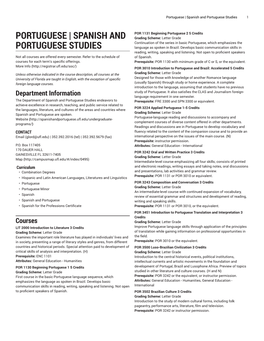 Portuguese | Spanish and Portuguese Studies 1