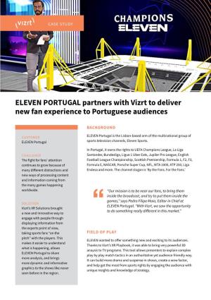 ELEVEN PORTUGAL Partners with Vizrt to Deliver New Fan Experience to Portuguese Audiences