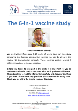 The 6-In-1 Vaccine Study