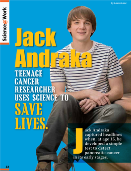 Teenage Cancer Researcher Uses Science To