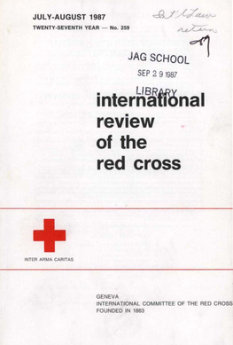 International Review of the Red Cross, July-August 1987, Twenty