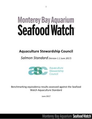 Seafood Watch Aquaculture Standard