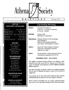 Newsletters: 1995 – 1997