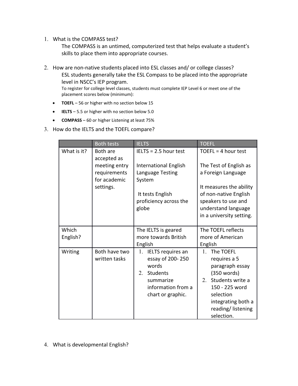 1. What Is the COMPASS Test?