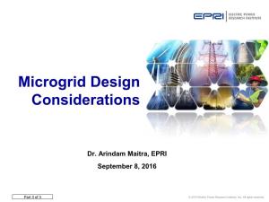 Microgrid Design Considerations