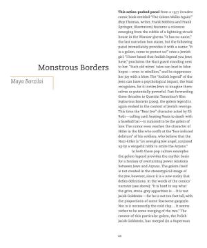 Monstrous Borders Hopes — Even to Rebellion,” and He Suppresses Her Joy with a Blow