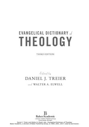 EVANGELICAL DICTIONARY of THEOLOGY