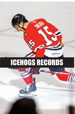 ICEHOGS RECORDS TEAM SINGLE SEASON RECORDS Win/Loss Records