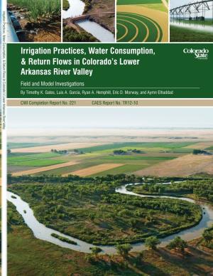 Irrigation Practices, Water Consumption, & Return Flows In