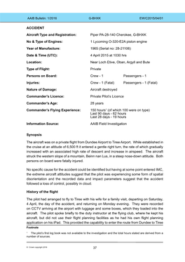 Piper PA-28-140 Cherokee, G-BHXK No & Type of Engines