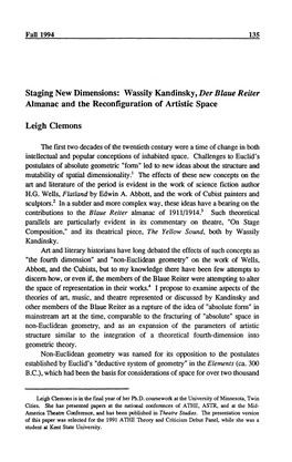 Wassily Kandinsky, Der Blaue Reiter Almanac and the Reconfiguration of Artistic Space