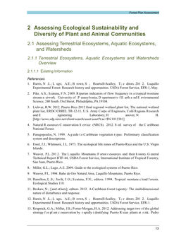 2 Assessing Ecological Sustainability and Diversity of Plant and Animal