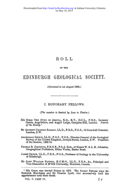 Edinburgh Geological Society
