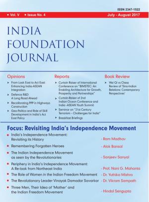 India Foundation Journal July August 2017