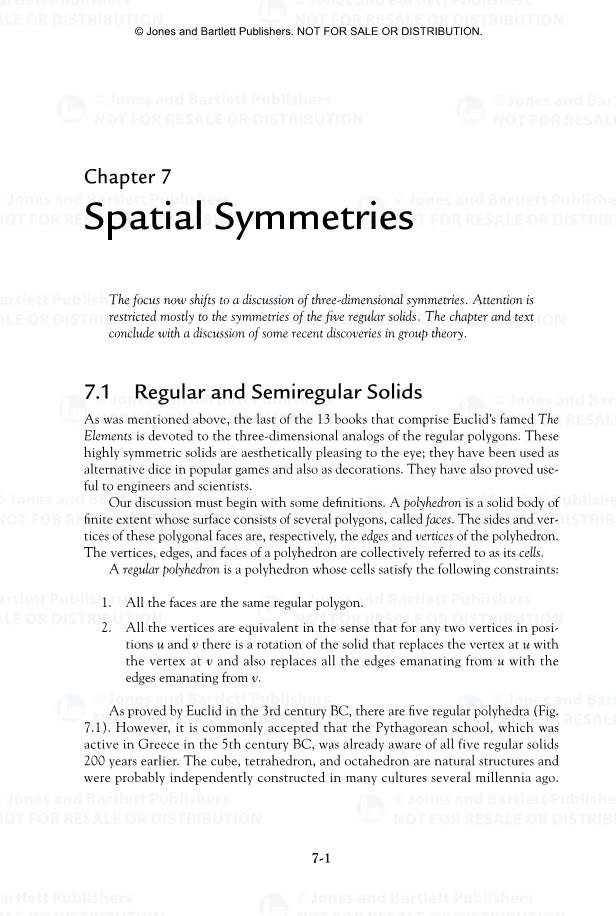 Spatial Symmetries