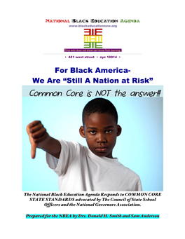 For Black America- We Are “Still a Nation at Risk”