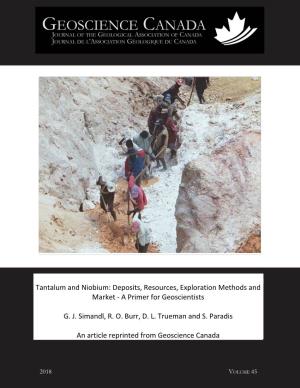 Deposits, Resources, Exploration Methods and Market (Simandl Et Al