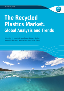 The Recycled Plastics Market: Global Analysis and Trends