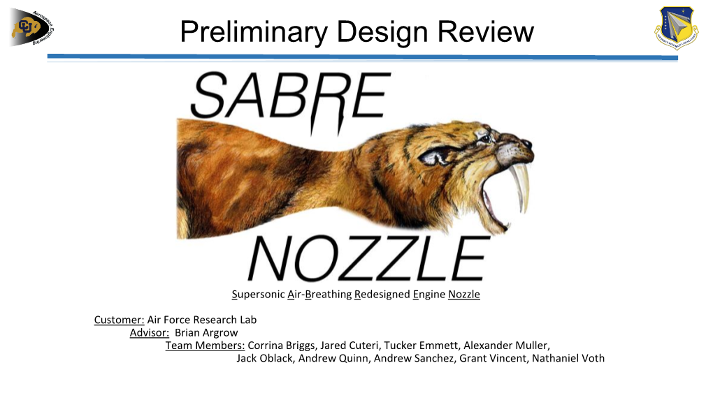 Nozzle Aerodynamics Baseline Design