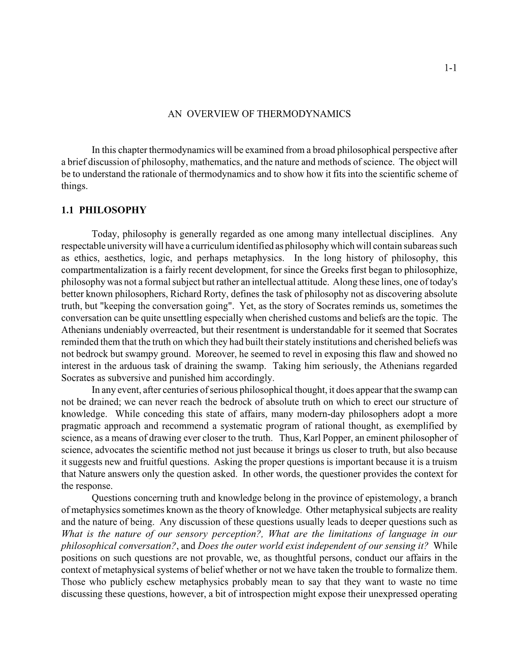 An Overview of Thermodynamics (Pdf)