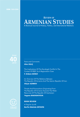 ARMENIAN STUDIES a Biannual Journal of History, Politics, and International Relations