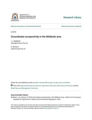 Groundwater Prospectivity in the Midlands Area