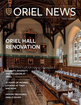 Oriel News Issue 23 Summer 2021