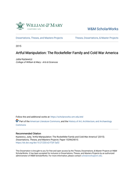 The Rockefeller Family and Cold War America