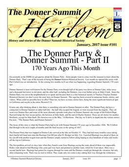 The Donner Party & Donner Summit
