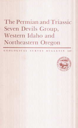 The Permian and Triassic Seven Devils Group, Western Idaho and Northeastern Oregon