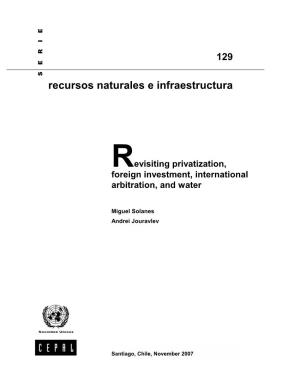 Revisiting Privatization, Foreign Investment, International Arbitration, and Water