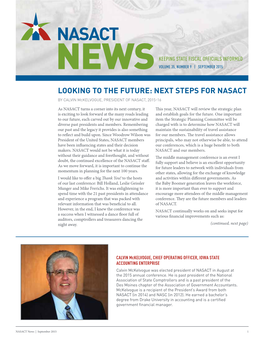 NASACT News | September 2015 1 a MESSAGE from NASACT’S PRESIDENT Continued from Previous Page