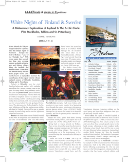 White Nights of Finland & Sweden