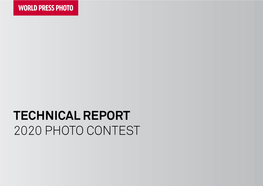 TECHNICAL REPORT 2020 PHOTO CONTEST Foreword
