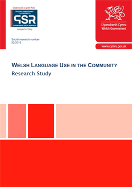 Welsh Language Use in the Community