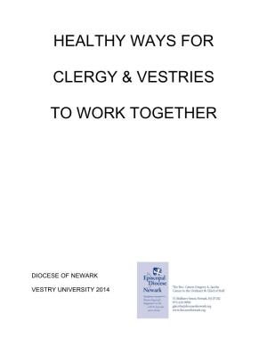 Healthy Ways for Clergy & Vestries to Work Together