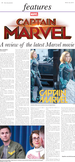 A Review of the Latest Marvel Movie BELLA PACINELLI I Had Trouble with Vers’ Rude and @Aucollegian Overly Sassy Attitude