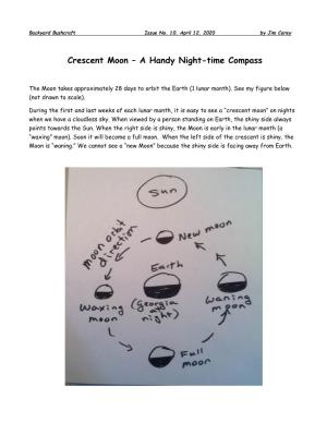 Crescent Moon – a Handy Night-Time Compass