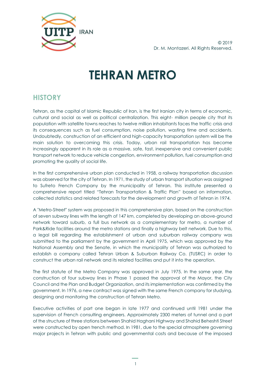 Tehran Metro