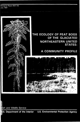 The Ecology of Peat Bogs of the Glaciated Northeastern United States: a Community Profile