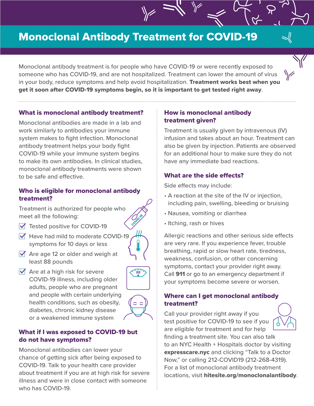 Monoclonal Antibody Treatment for COVID-19