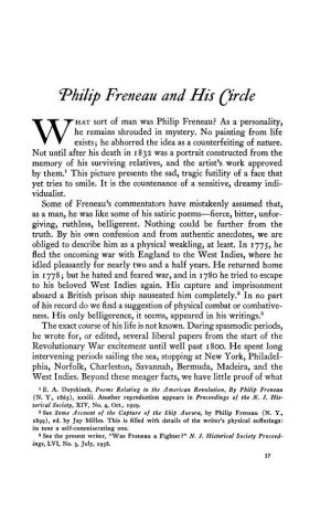 Philip Freneau and His Qircle
