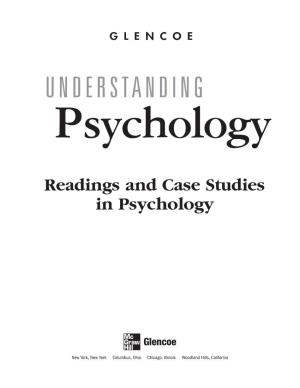 Readings and Case Studies in Psychology to the Teacher