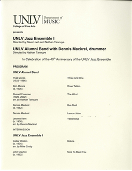 UNLV Jazz Ensemble L