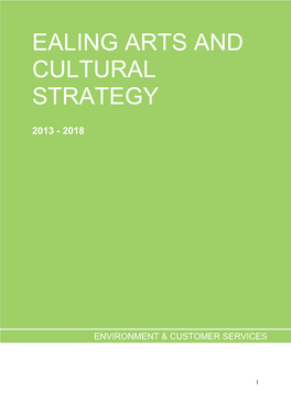 Ealing Arts and Cultural Strategy