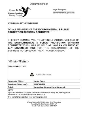(Public Pack)Agenda Document for Environmental & Public Protection