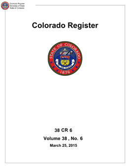 Colorado Register