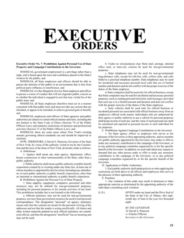 Executive Orders NYS Register/July 9, 2008